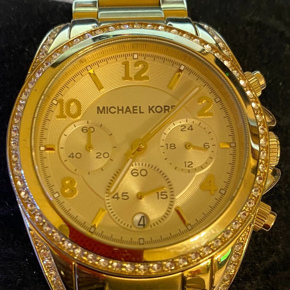 MICHAEL KORS Gold Tone Blair Glitz Watch - Picture 5 of 5